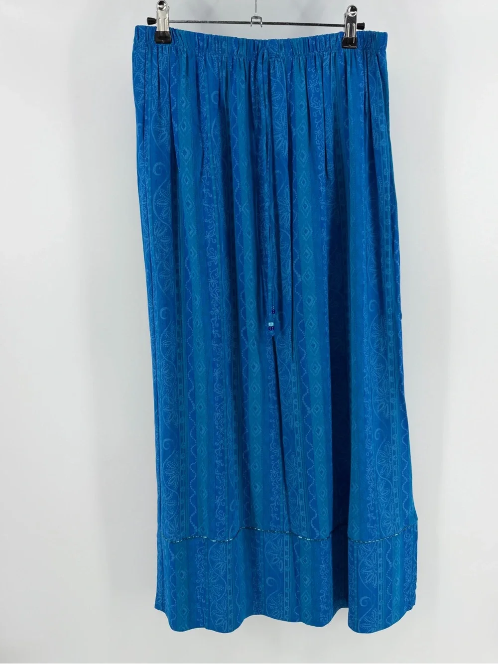 Vintage B.B. Studio Coastal Blue 3 Piece Set: Tank, Button-Down, Maxi Skirt, Med